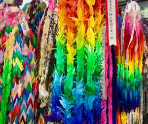 Grues en origami - Hiroshima