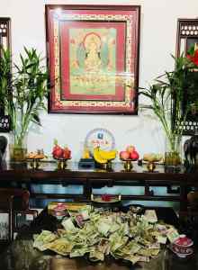 Temple dans une maison - Hutong - Pekin - Chine