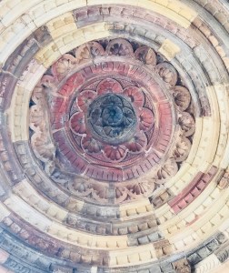 Plafond d'un cénotaphe - Lodi Garden - Delhi - Inde