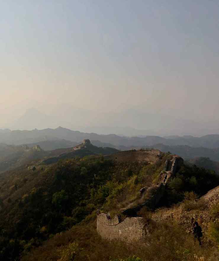 En longeant la Grande Muraille - Jinshanling - Chine
