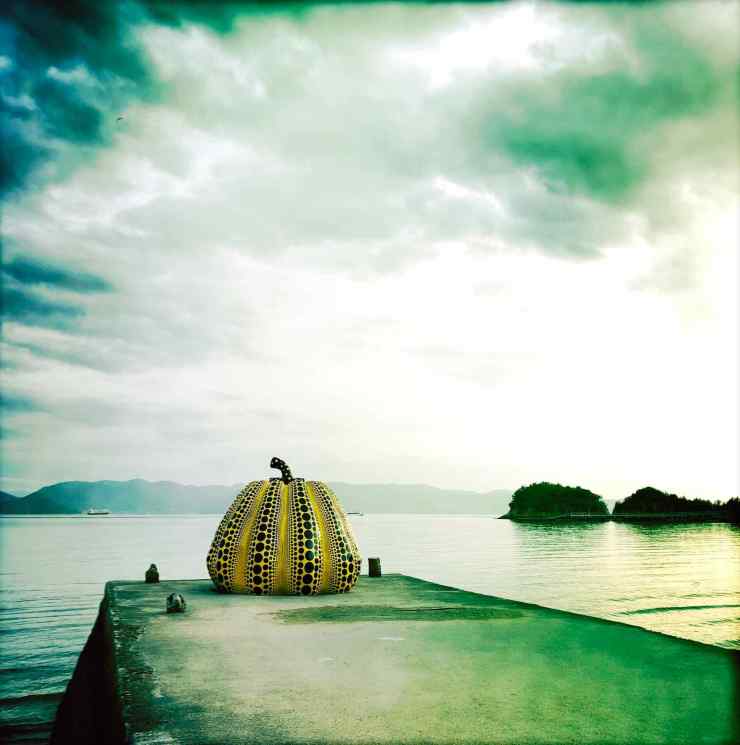 Le Yellow Pumpkin de Yayoi Kusama - Naoshima