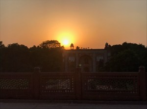 Coucher de soleil Indien - Humayun Tomb - Delhi - Inde