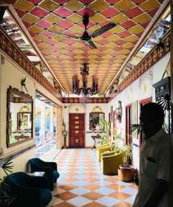 Couloir de notre joli hotel - Jaipur - Rakjasthan
