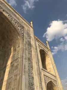 Inscriptions en Onyx incrustées dans le marbre - Taj Mahal - Agra - Inde