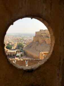 Vue sur les tourelles- Fort de Jaisalmer - Rajasthan - Inde