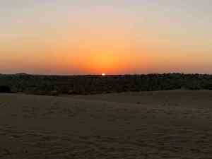 Coucher de soleil - Désert du Thar - Rajasthan - Inde