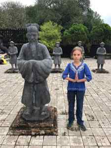 Eden et le Mandarin de pierre - Mausolée de Khai Dinh - Hue - Vietnam