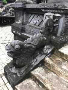 Dragon de l'escalier monumental - Mausolée de Khai Dinh - Hue - Vietnam
