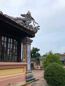 Pavillon de la littérature - Détail du toit - Cité Impériale - Hue - Vietnam