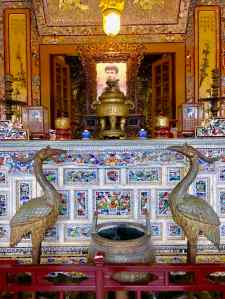 Dans le Mausolée de Khai Dinh - Hue - Vietnam