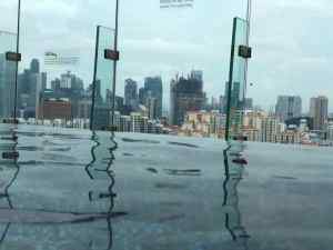 Vue depuis la piscine de l'hotel Jen - Singapour