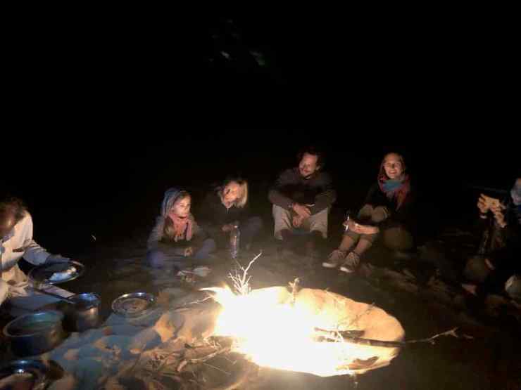 Veillée au feu de camp - Désert du Thar - Rajasthan - Inde