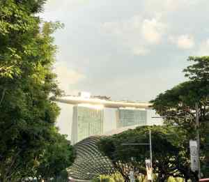 Première vision du Marina Bay Sand - Singapour