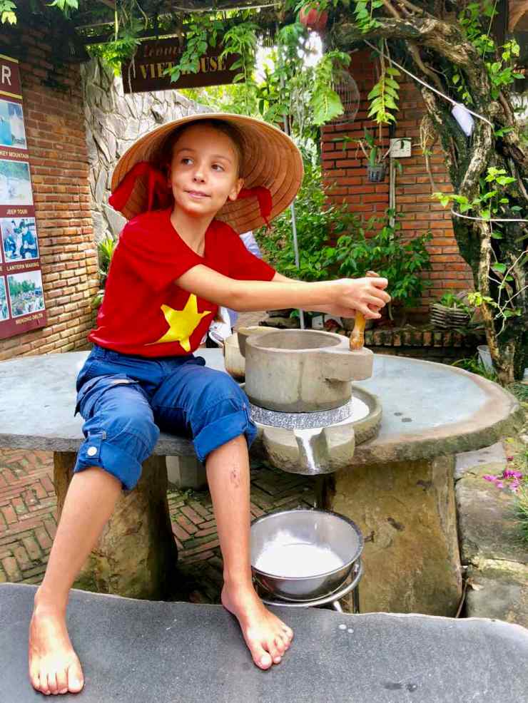 Eden et le moulin à riz - Cours de cuisine à Hoi An - Vietnam