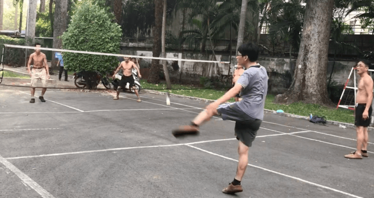 Foot-Volley version Vietnamienne - Saigon - Vietnam