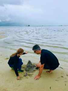 Château de sable, quelle que soit la meteo - Région de Hue - Vietnam