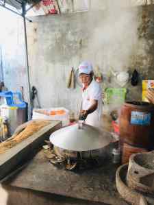 Fabrication de la pâte de riz - Can Tho - Vietnam