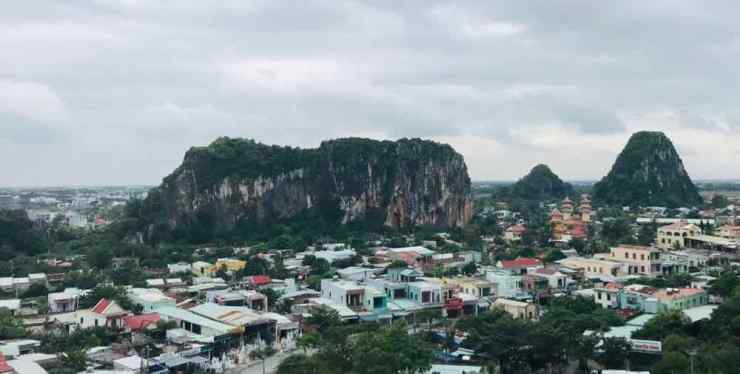 Vue sur la montagne de marbre - Da Nang -Vietnam