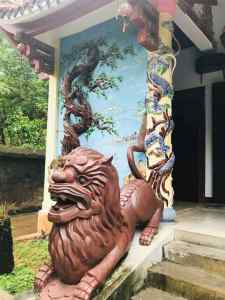 Détail d'entrée d'un temple -Montagne de marbre - Da Nang - Vietnam