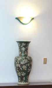 Vase Vietnamien ou Emaux de Longwy ? - Palais de la réunification - Saigon - Vietnam