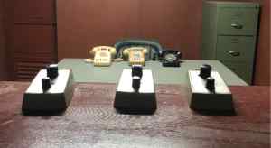 Téléphones dans le bunker - Palais de la réunification - Saigon - Vietnam