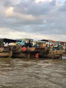 La vie sur les bateaux - Marché flottant - Can Tho - Vietnam