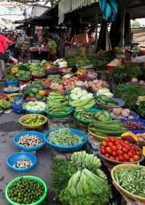 Marché terrestre de Can Tho - Vietnam