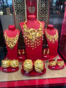 Clinquant des bijoux en or chinois - Hong Kong