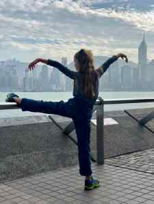 Instant poétique sur la promenade de Tsim Sha Tsui - Hong-Kong