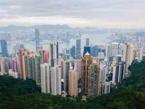 La baie de Kong Kong vue depuis le Peak - Magique !