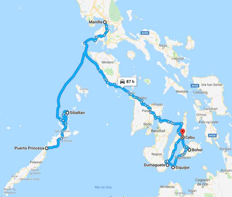 Notre itinéraire aux Philippines