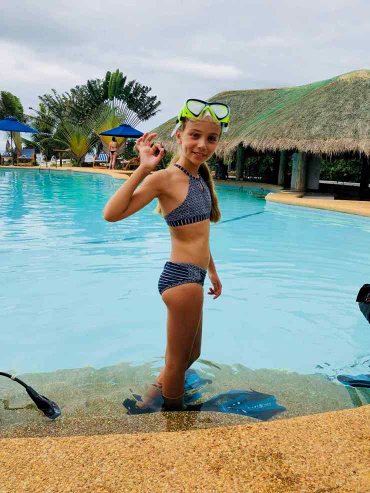 Après le baptême de plongée - Siquijor - Philippines