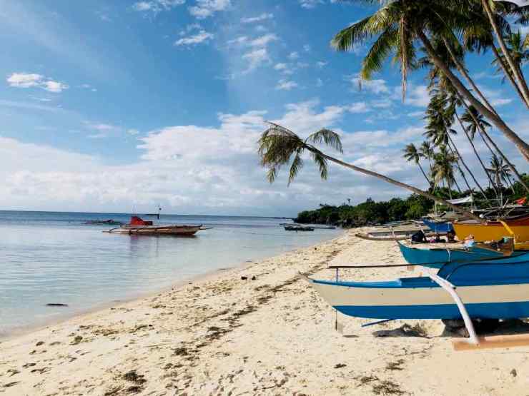 Plage et bangkas - Siquijor - Philippines