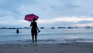 Alona Beach sous la pluie - Panglao - Philippines