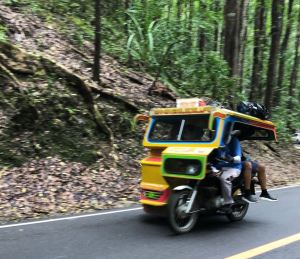 Tricycle dans la forêt de Bihar - Bohol - Philippines