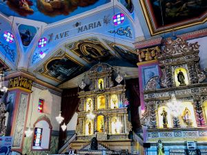 Intérieur parfaitement restauré après le tremblement de terre - Eglise de Baclayon - Bohol - Philippines