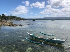 Jolie Bangka devant notre hôtel - Pangangan Island - Bohol - Philippines