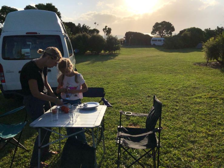 Premier diner en Nouvelle Zélande - Ambury Regional Park