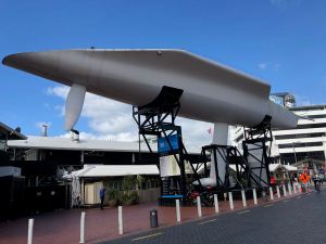 LA COQUE du voilier qui a gagné l'America's Cup - Musée Maritime d'Auckland - Nouvelle-Zélande