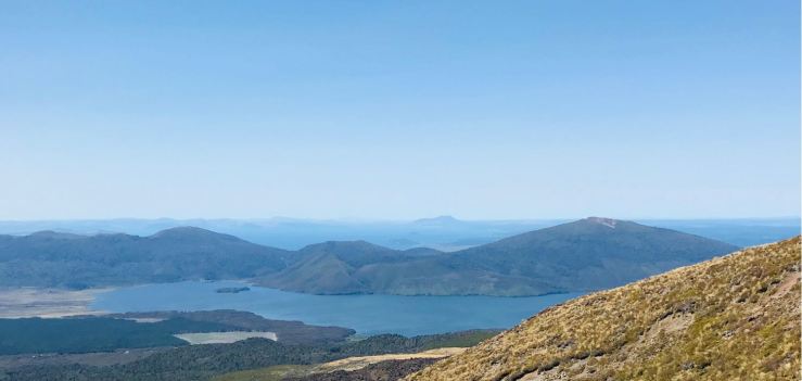 Vue sur le Lac Taupo - Tongariro Alpine Crossing - Nouvelle-Zélande