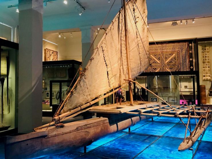 Pirogue traditionnelle Maori - Musée d'Aukland - Nouvelle Zélande