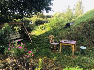 Jardin de Hobbit et jeu d'échecs - Hobbiton - Nouvelle-Zélande