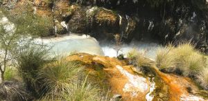 Rivière issue du Lac du cratère de l'enfer - Waimangu - Nouvelle-Zélande