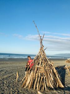 Tipi achevé - Westport - Nouvelle-Zélande