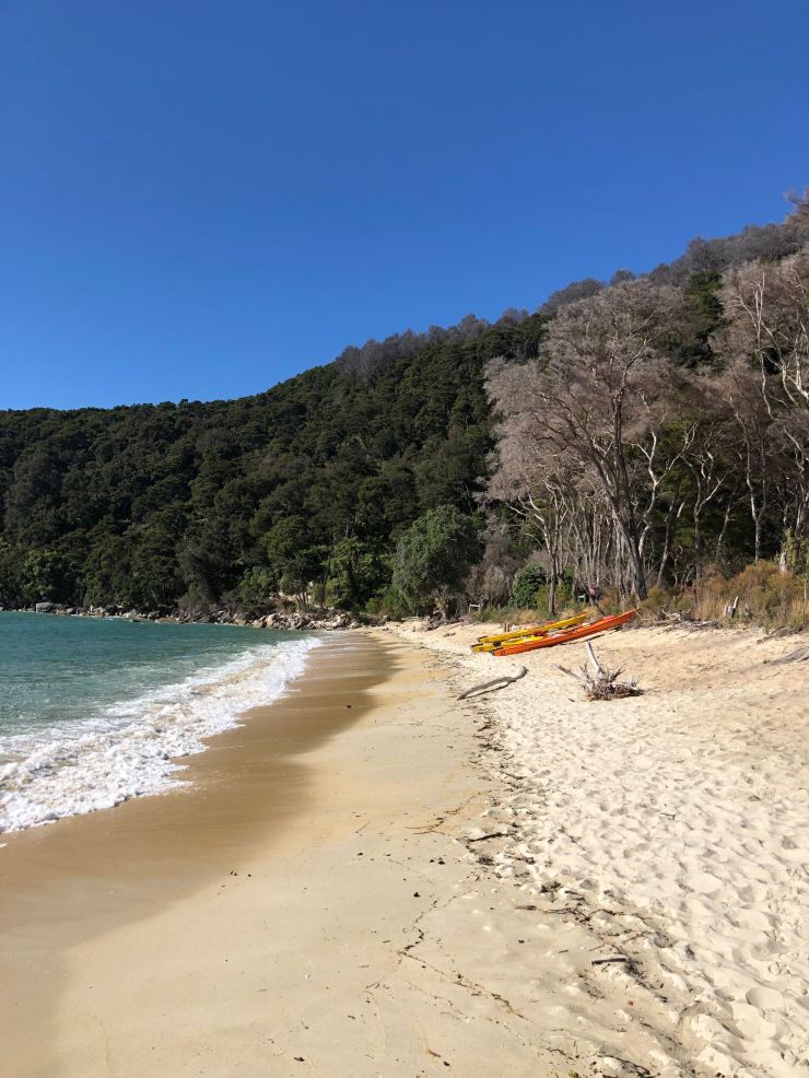 Débarquement à Bark Bay - Parc Abel Tasman - Nouvelle-Zélande