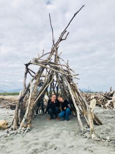 Le tipi terminé - Westport - Nouvelle-Zélande