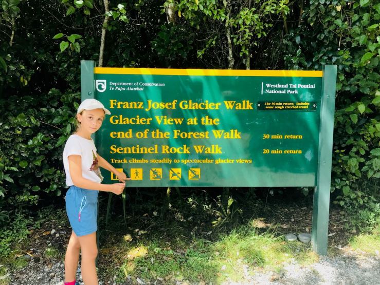 Début de la balade vers le Franz Josef glacier - Nouvelle-Zélande