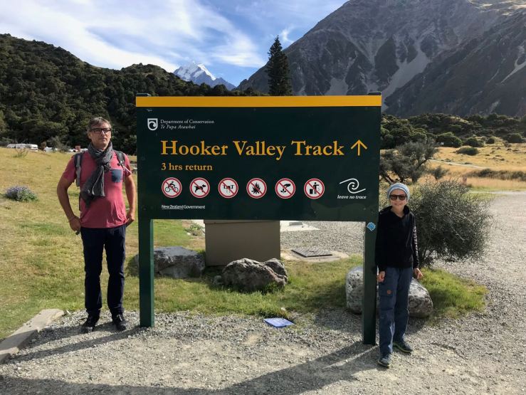 C'est parti pour 3H de balade - Hooker Valley Track - Mont Cook - Nouvelle-Zélande