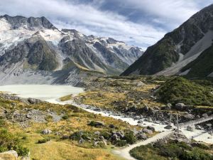 Mueller glacier et son lac - Hooker Valley Track - Mont Cook - Nouvelle-Zélande