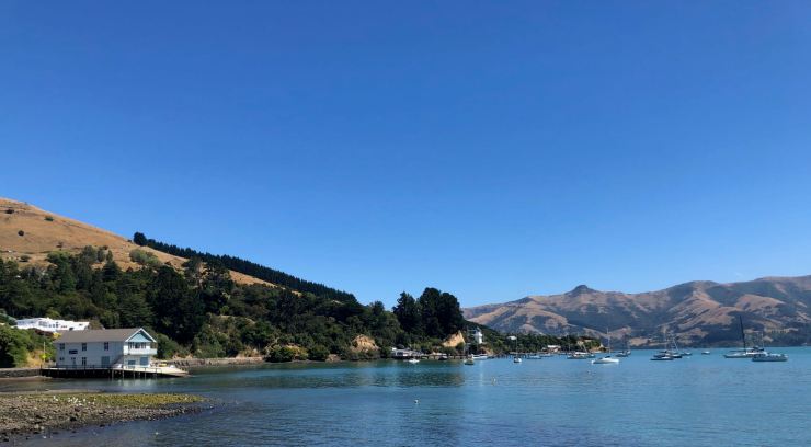 Au revoir Akaroa - Banks Peninsula - Nouvelle-Zélande